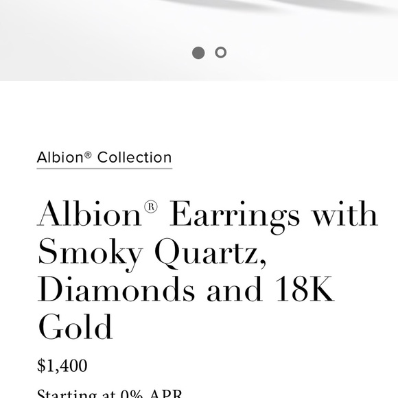 SOLD - 18k Gold, Diamond & Smokey Quartz Earrings - Picture 7 of 8